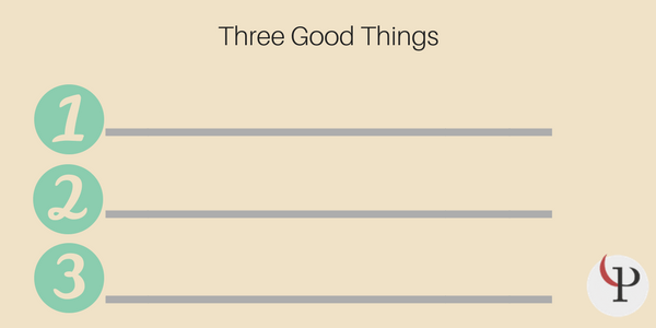three good things exercise worksheet