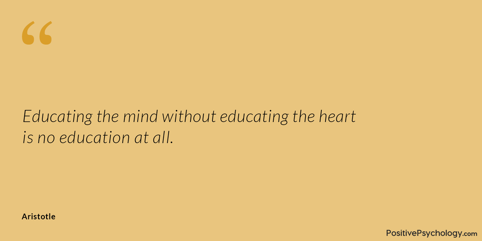 Educating the heart