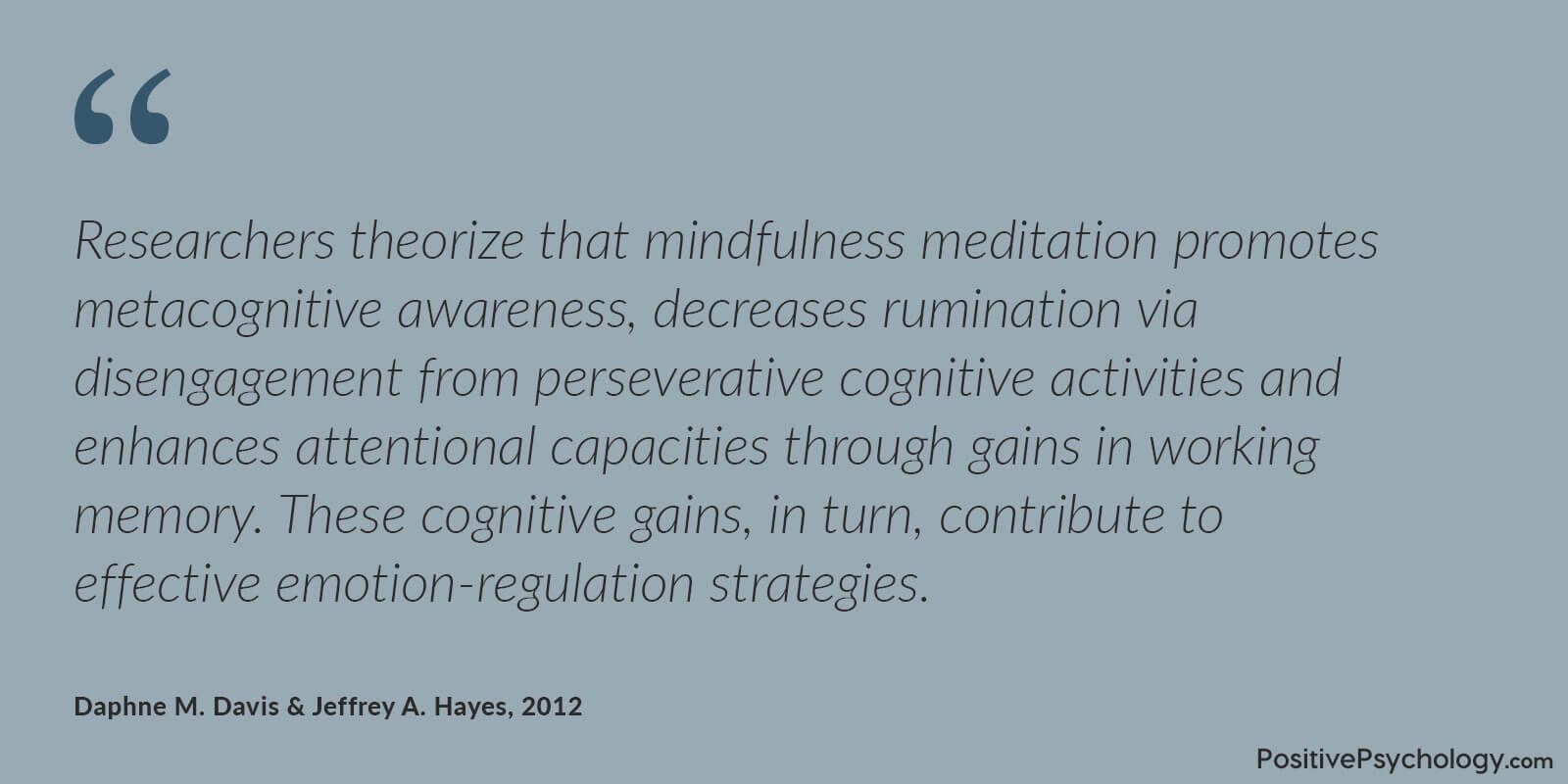 Mindfulness promotes metacognitive awareness