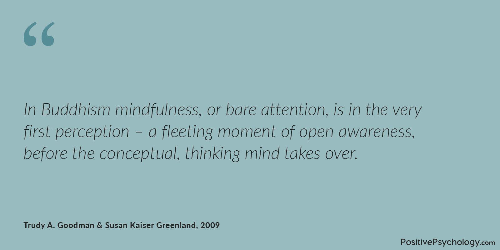 Mindfulness is bare attention