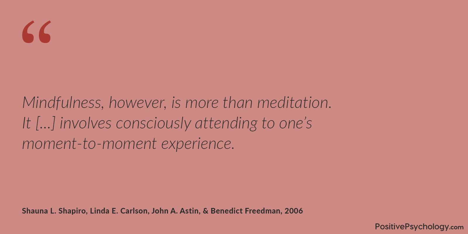 Mindfulness is more than meditation