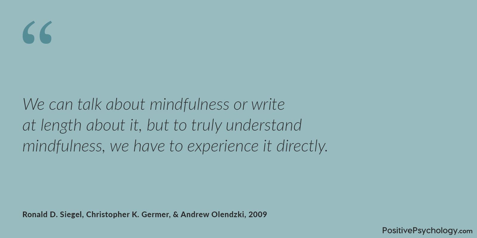 Mindfulness Experience