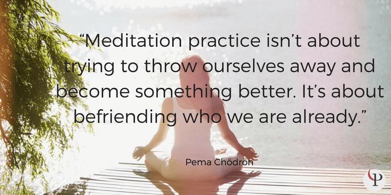 mindfulness quote pema chodron