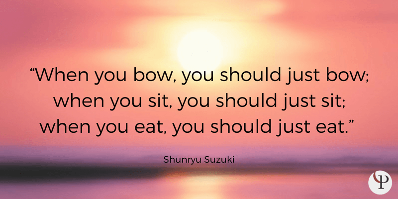 mindfulness quote Shunryu Suzuki