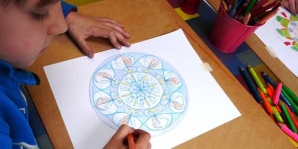 Mandala Drawings play therapy
